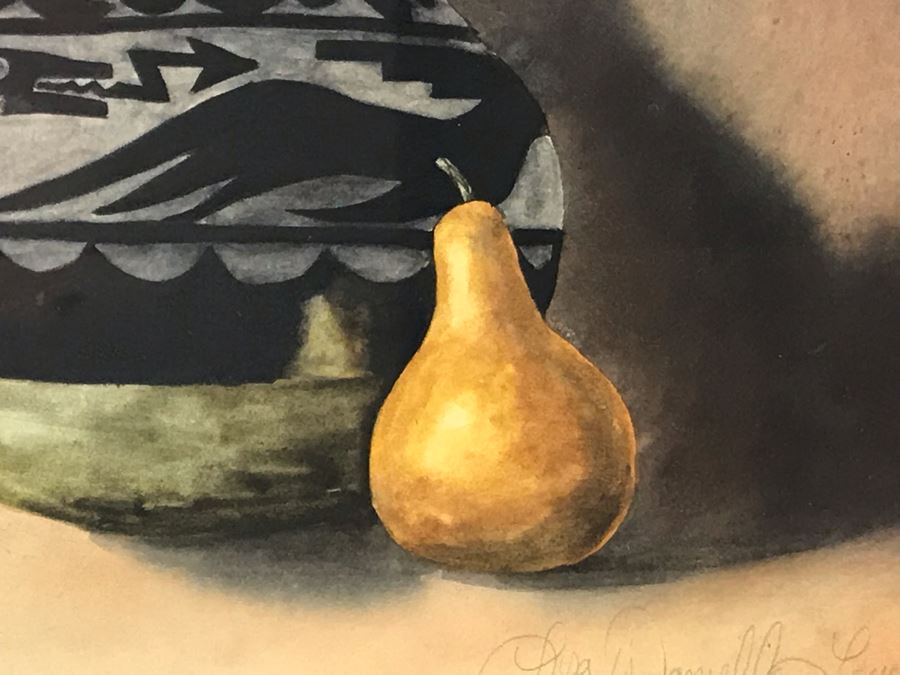 Framed Original Signed Still Life Painting 16 X 15 [Photo 5]