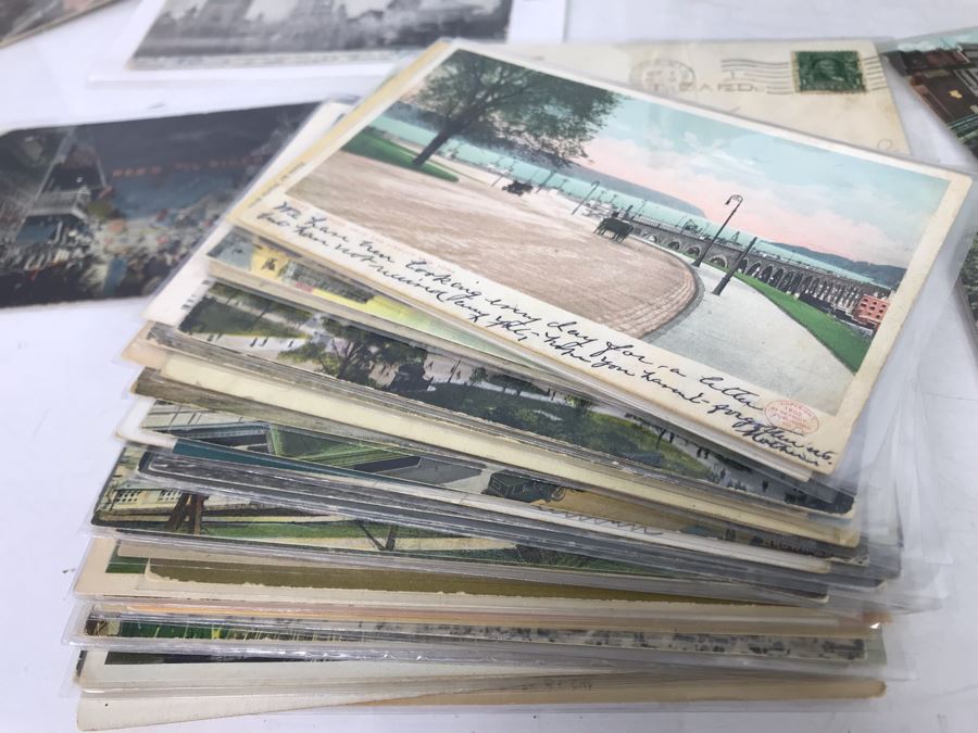Collection Of Over 100 Antique / Vintage New York City Themed Postcards (Some Postmarked) And Vintage New York City Manhattan Tin [Photo 8]