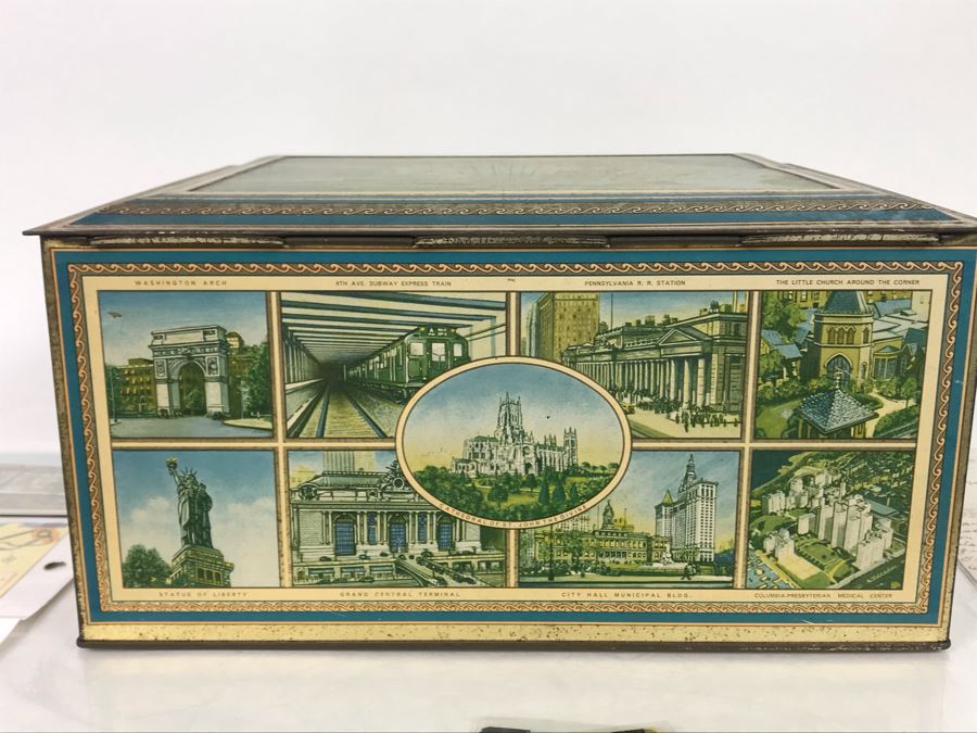 Collection Of Over 100 Antique / Vintage New York City Themed Postcards (Some Postmarked) And Vintage New York City Manhattan Tin [Photo 36]