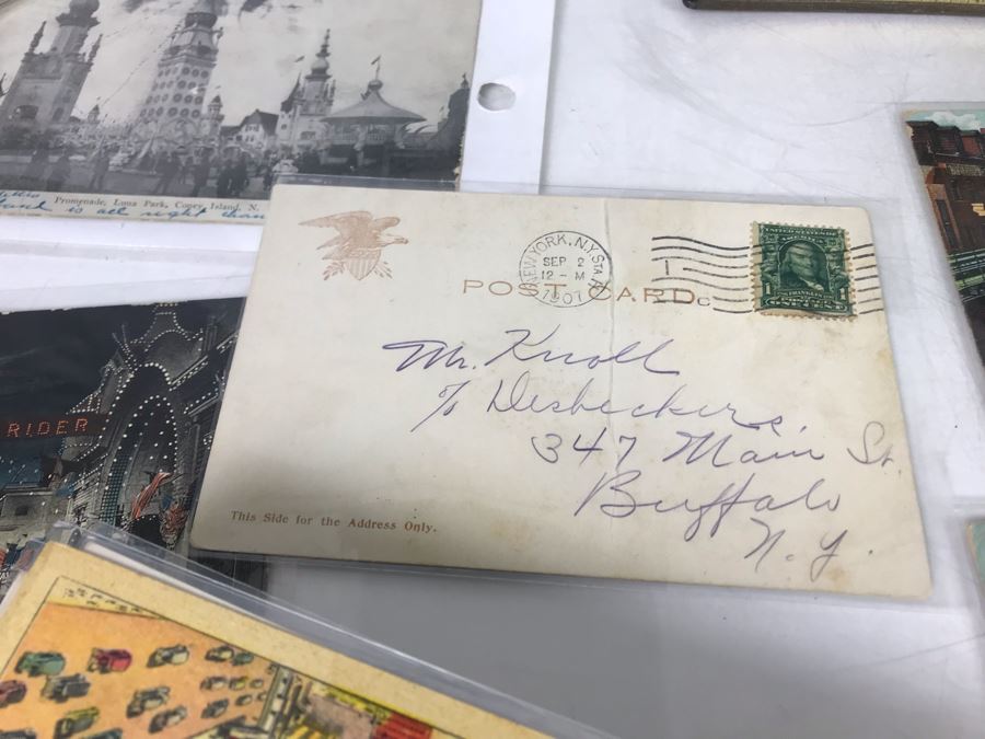 Collection Of Over 100 Antique / Vintage New York City Themed Postcards (Some Postmarked) And Vintage New York City Manhattan Tin [Photo 16]