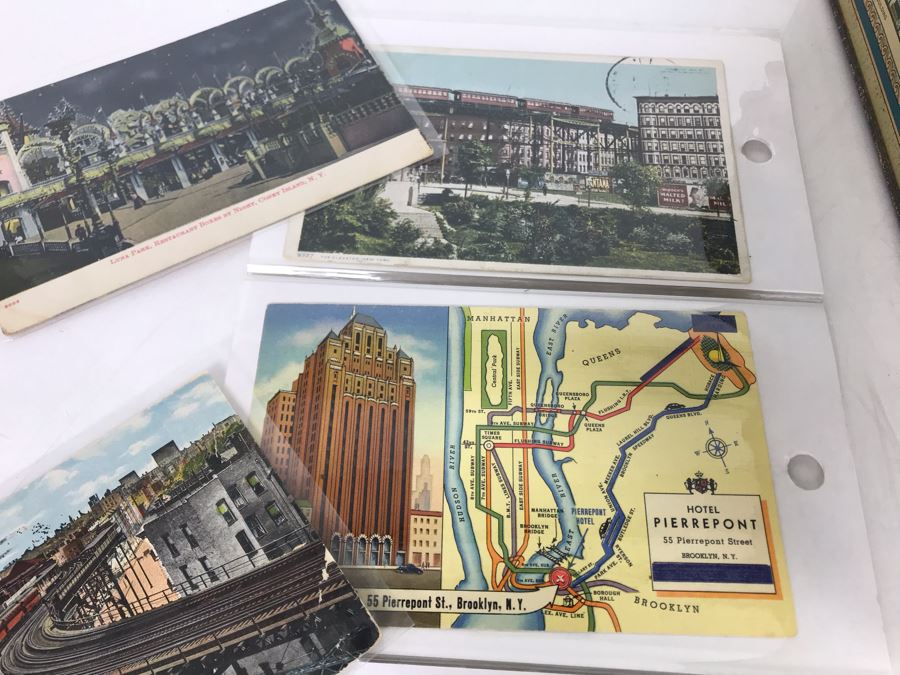 Collection Of Over 100 Antique / Vintage New York City Themed Postcards (Some Postmarked) And Vintage New York City Manhattan Tin [Photo 20]