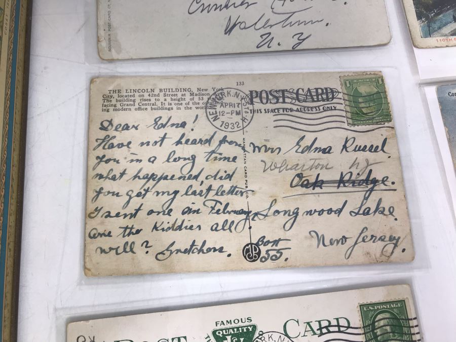 Collection Of Over 100 Antique / Vintage New York City Themed Postcards (Some Postmarked) And Vintage New York City Manhattan Tin [Photo 12]