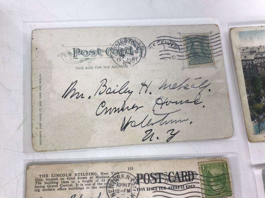 Collection Of Over 100 Antique / Vintage New York City Themed Postcards (Some Postmarked) And Vintage New York City Manhattan Tin [Photo 11]