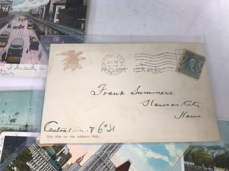 Collection Of Over 100 Antique / Vintage New York City Themed Postcards (Some Postmarked) And Vintage New York City Manhattan Tin [Photo 31]