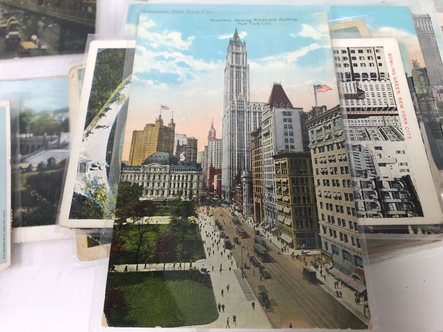 Collection Of Over 100 Antique / Vintage New York City Themed Postcards ...