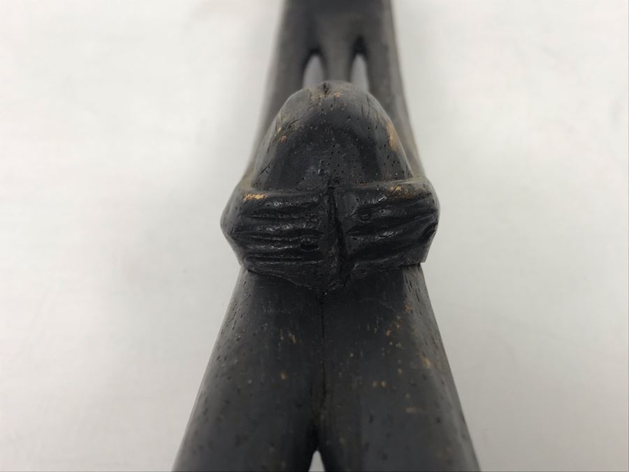 Vintage Carved Wooden Ethnic Statue 22'H [Photo 11]