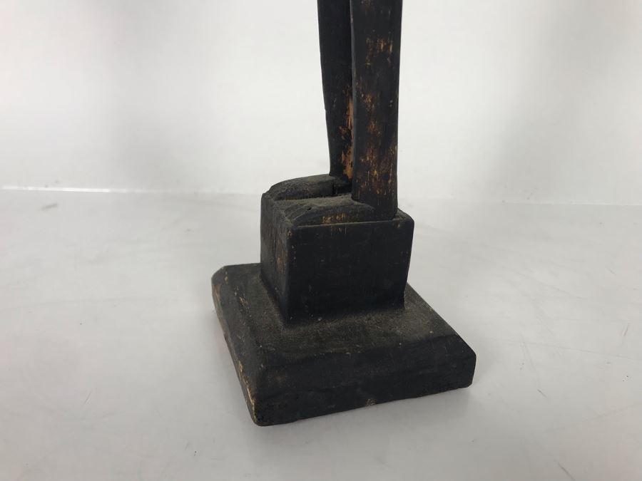 Vintage Carved Wooden Ethnic Statue 22'H [Photo 6]