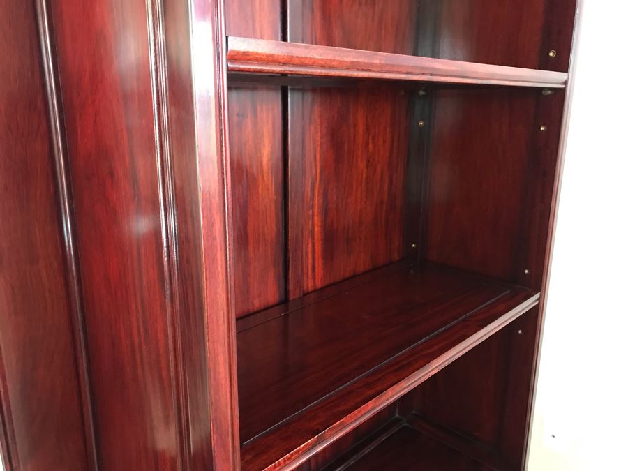 Stunning Solid Rosewood Headboard With Large Mirror, Overhead Lighting, Shelving And 4-Drawer Built-In Nightstands 114'W X 18'D X 78'H - Will Deliver And Assemble Anywhere In SD County For Additional $220 [Photo 12]