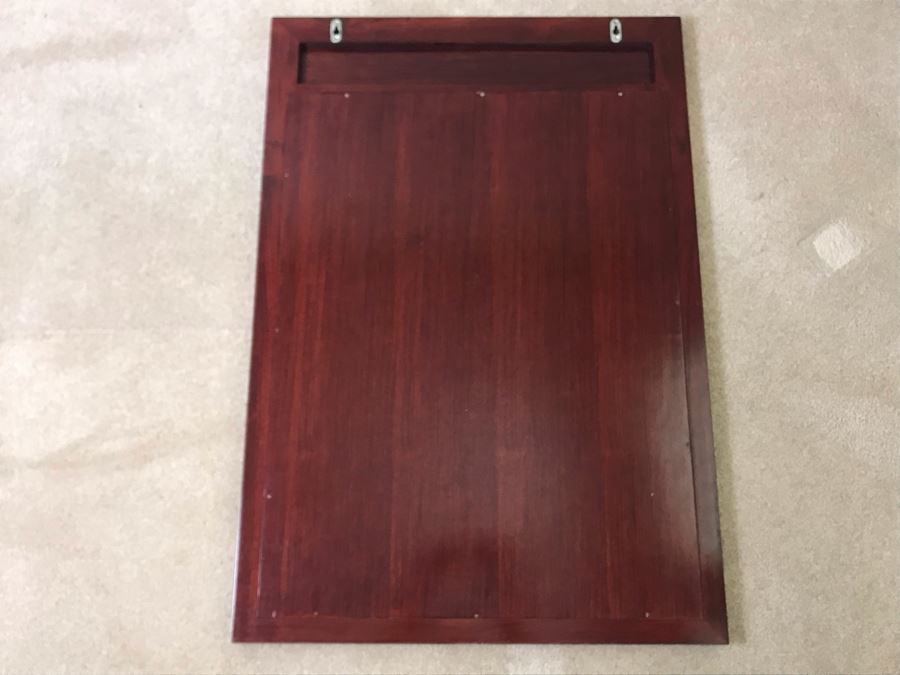 Rosewood Beveled Glass Wall Mirror 27.5 X 40 [Photo 9]