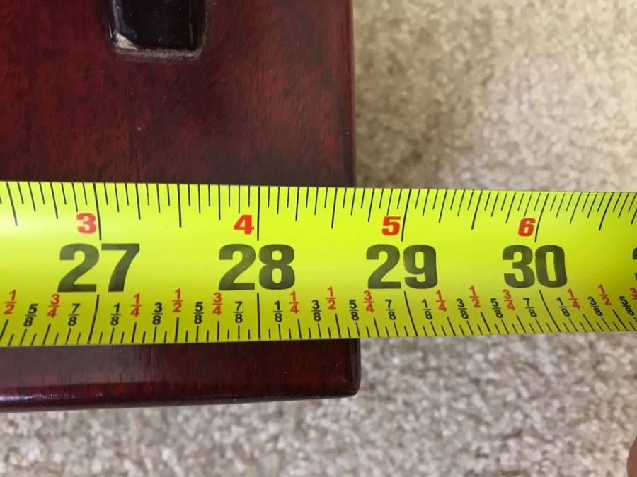 Stunning Full-Length Chinese Rosewood Standing Beveled Glass Mirror Adjustable 29W X 70.5H X 18D [Photo 14]