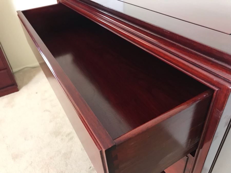 Chinese Rosewood 5-Drawer Chest Of Drawers Dresser 38W X 19D X 48H [Photo 8]