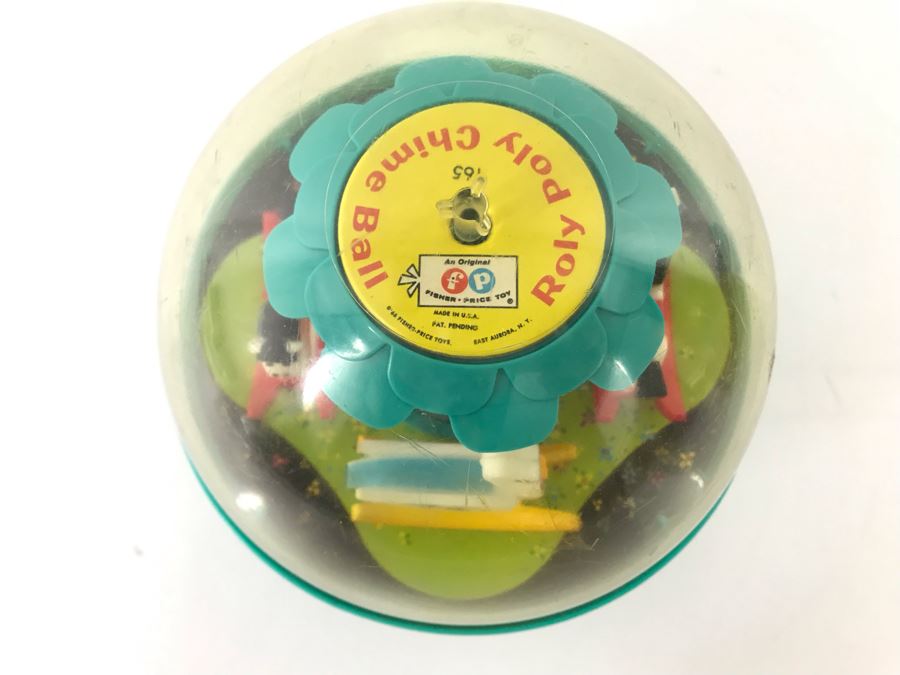 Vintage 1966 Fisher-Price Toy Roly Poly Chime Ball 165 Great Condition