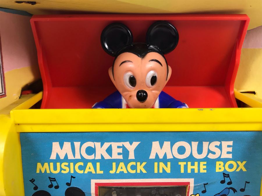 New In Box Mickey Mouse Musical Jack In The Box Disney Toy By 