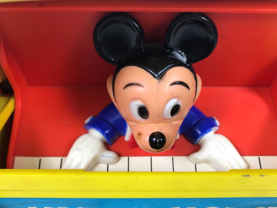 New In Box Mickey Mouse Musical Jack In The Box Disney Toy By Kohner No. 711 Working [Photo 10]
