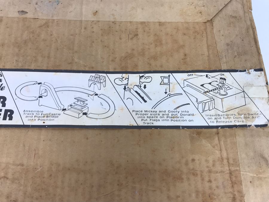 Vintage Walt Disney's Mickey Mouse Fun Castle Roller Coaster With Box [Photo 5]