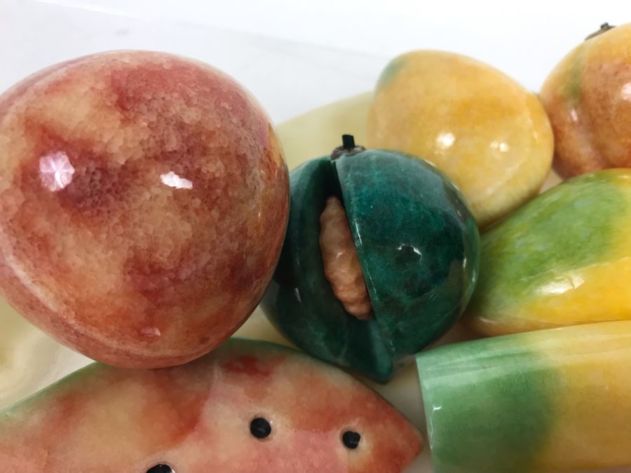 Collection Of Carved Stone Fruit And Marble Bowl By Folklore Olga Fisch [Photo 11]