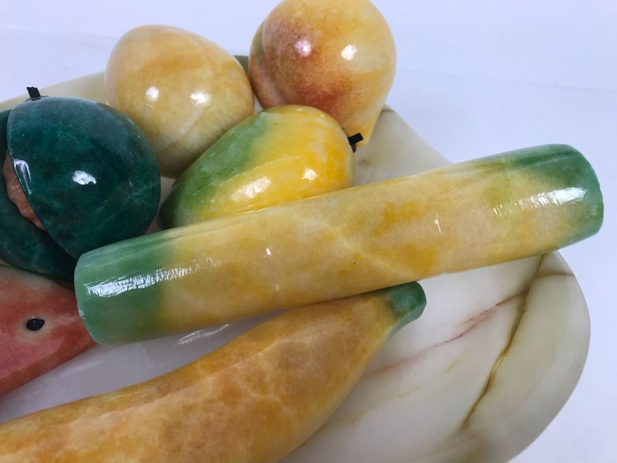 Collection Of Carved Stone Fruit And Marble Bowl By Folklore Olga Fisch [Photo 10]