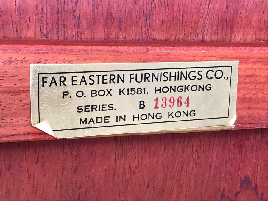 Pair Of Vintage Chinese Hong Kong Armchairs - View Photos To See Seat Cushions  [Photo 17]