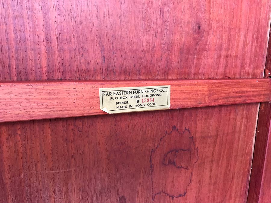 Pair Of Vintage Chinese Hong Kong Armchairs - View Photos To See Seat Cushions  [Photo 16]