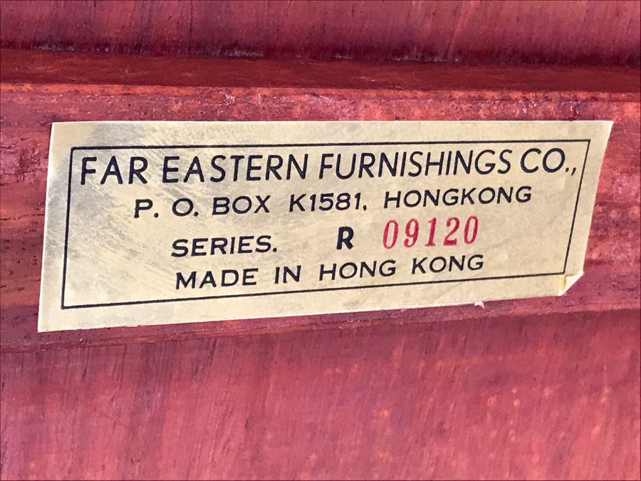 Pair Of Vintage Chinese Hong Kong Armchairs - View Photos To See Seat Cushions  [Photo 18]
