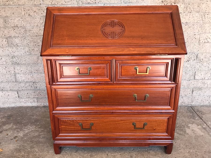 Vintage Chinese Slant Top Desk [Photo 2]