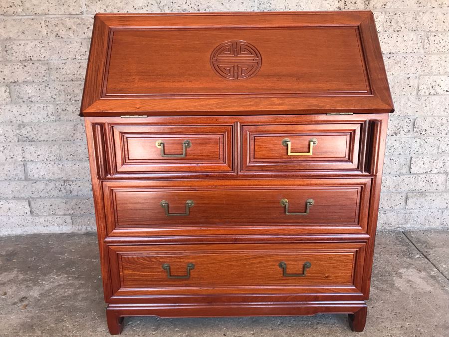 Vintage Chinese Slant Top Desk [Photo 3]