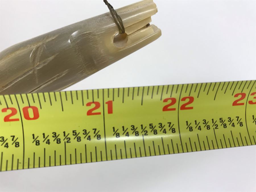 Large Vintage Horn Sailing Ship Sculpture 22W X 19.5H [Photo 10]