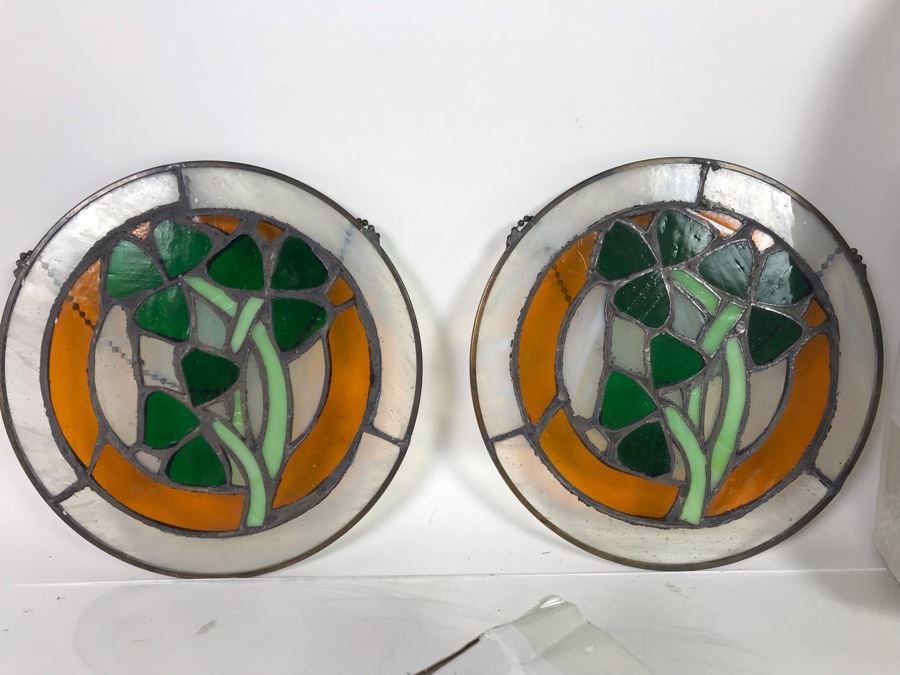 Pair Of New Shamrock Trio Suncatchers With Boxes From Former O'Ireland Store [Photo 1]