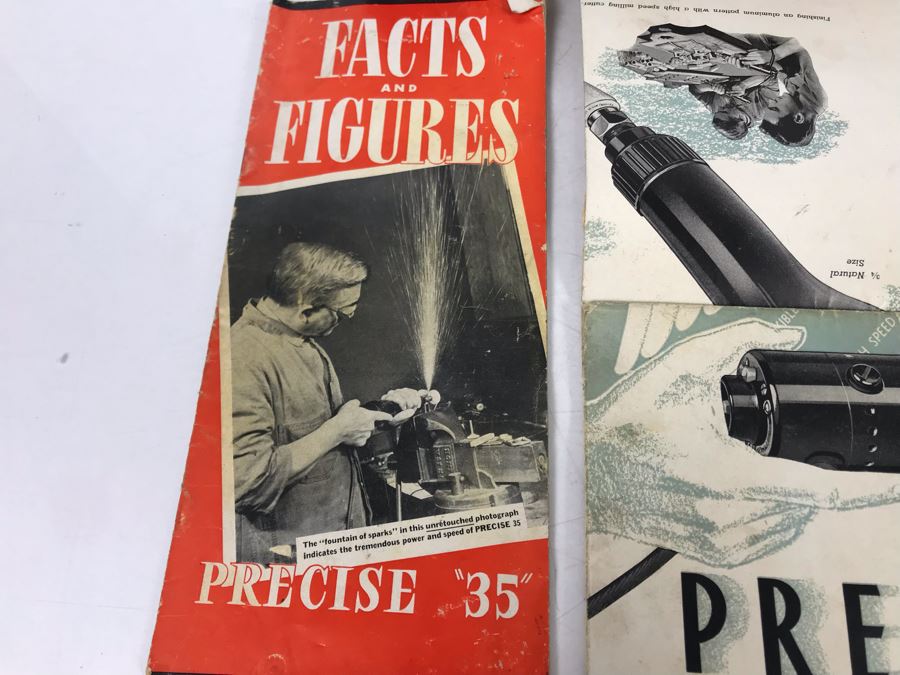 Vintage Precise Products Company Rotary Dremel Tool With Wooden Box, Manuals And Accessories [Photo 10]