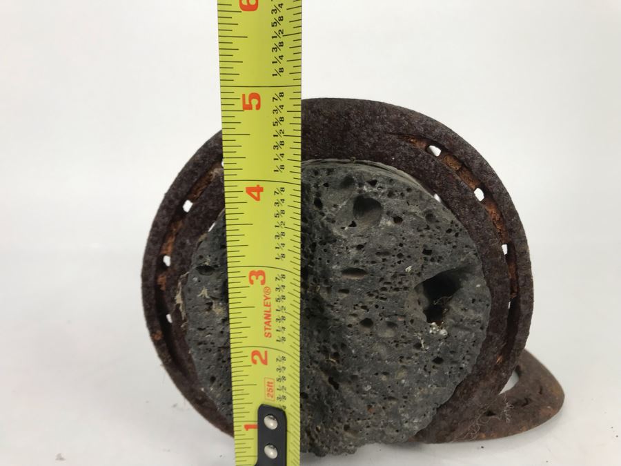 Unique Sculptural Door Stop Core Sample With Welded Horseshoes 7'W X 5'H [Photo 9]