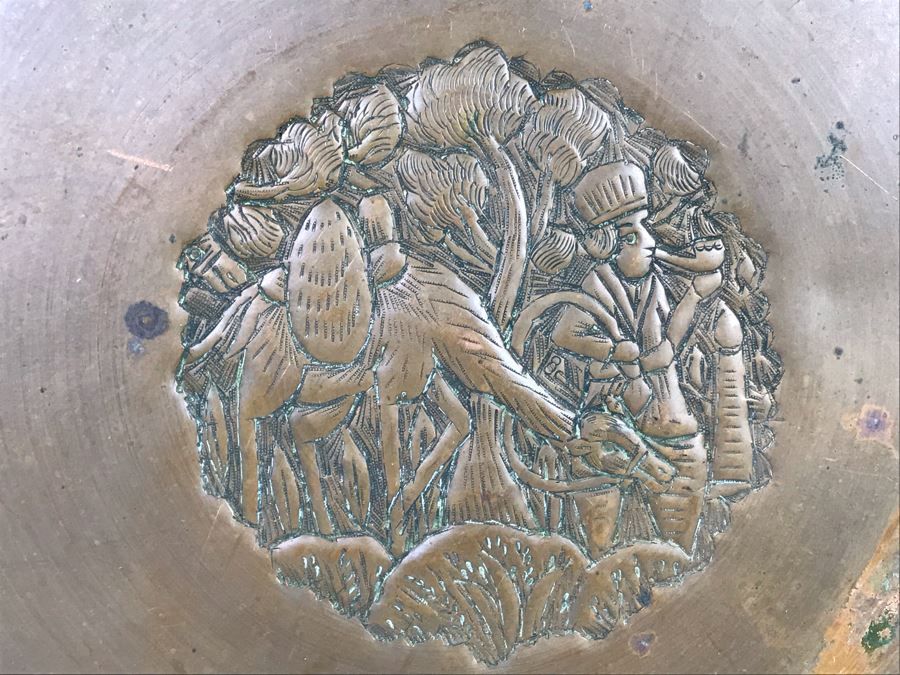 15' Vintage Copper Repousse Tray [Photo 3]