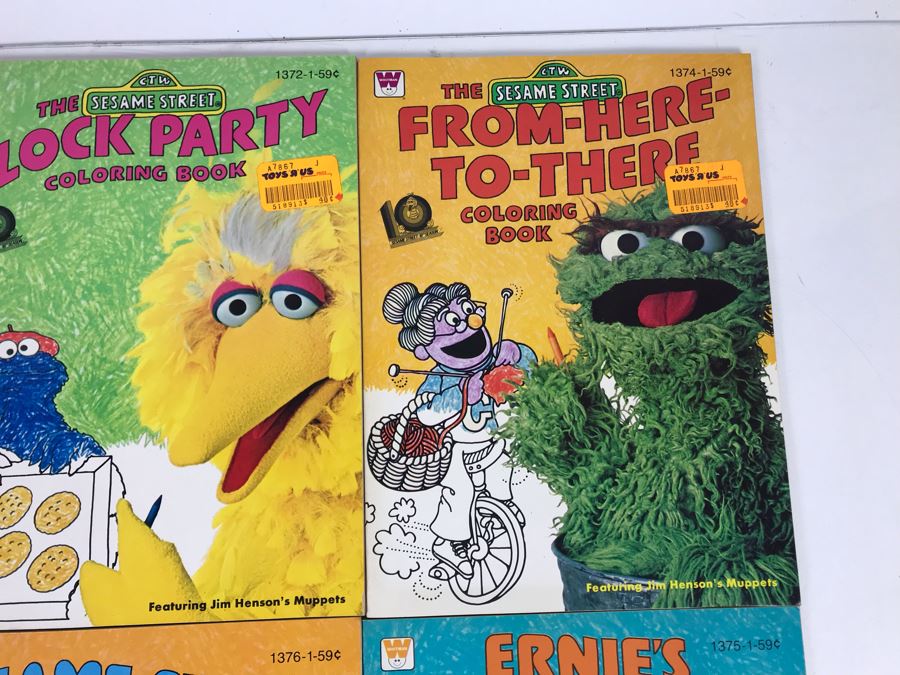 New Old Stock Vintage Coloring Books: Sesame Street [Photo 3]