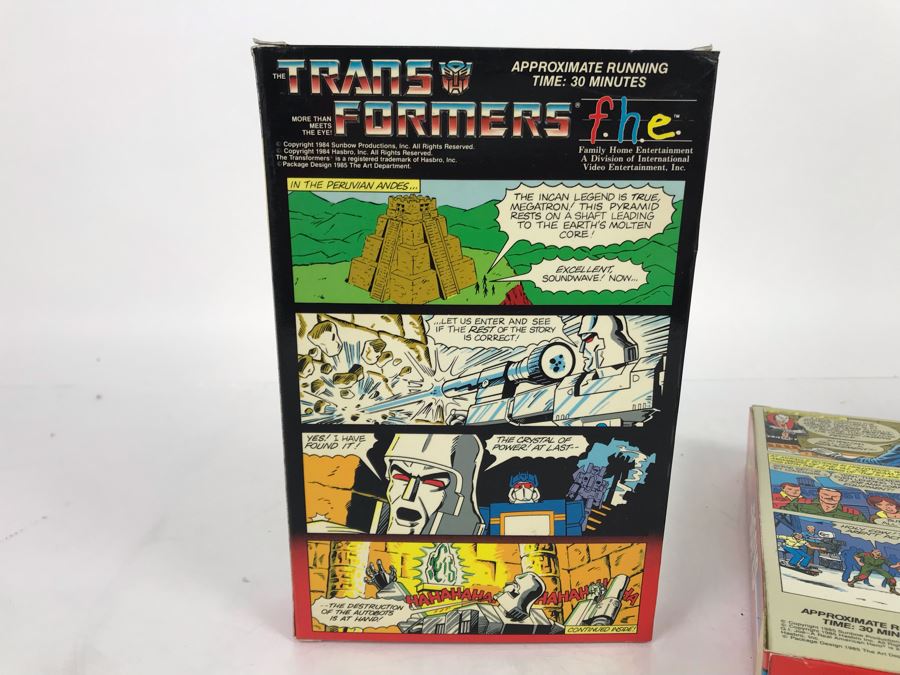 (6) Vintage VHS Movies Marvel Comics Hulk, Spider-Man, Captain America, G.I. Joe, Transformers [Photo 17]