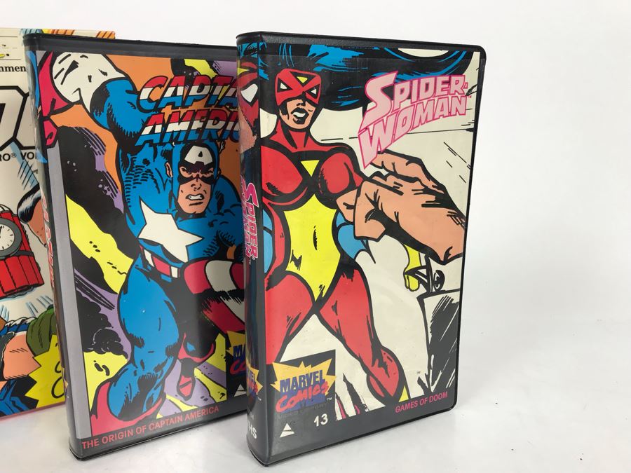 (6) Vintage VHS Movies Marvel Comics Hulk, Spider-Man, Captain America, G.I. Joe, Transformers [Photo 8]