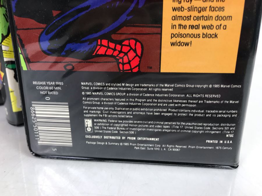 (6) Vintage VHS Movies Marvel Comics Hulk, Spider-Man, Captain America, G.I. Joe, Transformers [Photo 5]