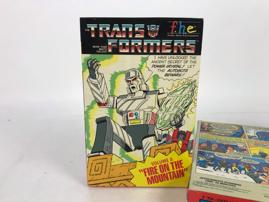 (6) Vintage VHS Movies Marvel Comics Hulk, Spider-Man, Captain America, G.I. Joe, Transformers [Photo 16]