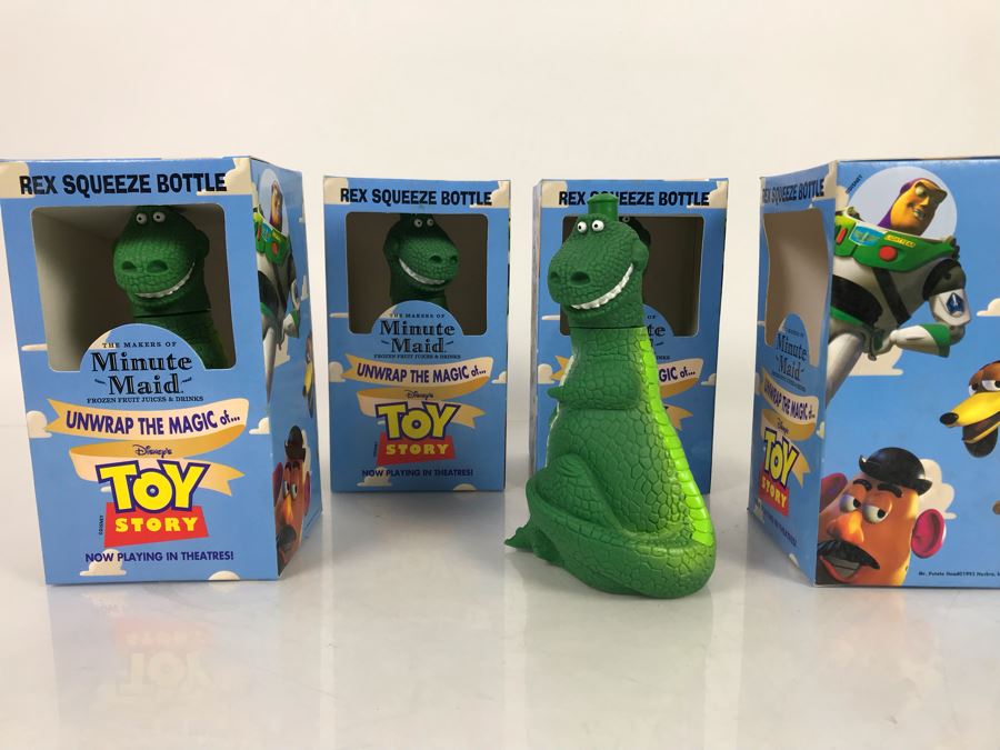 (4) Original Disney's Toy Story Rex Squeeze Bottles [Photo 2]