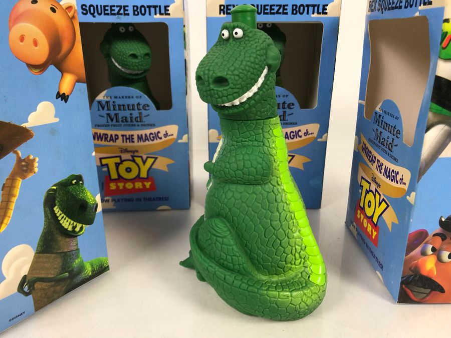 (4) Original Disney's Toy Story Rex Squeeze Bottles [Photo 3]