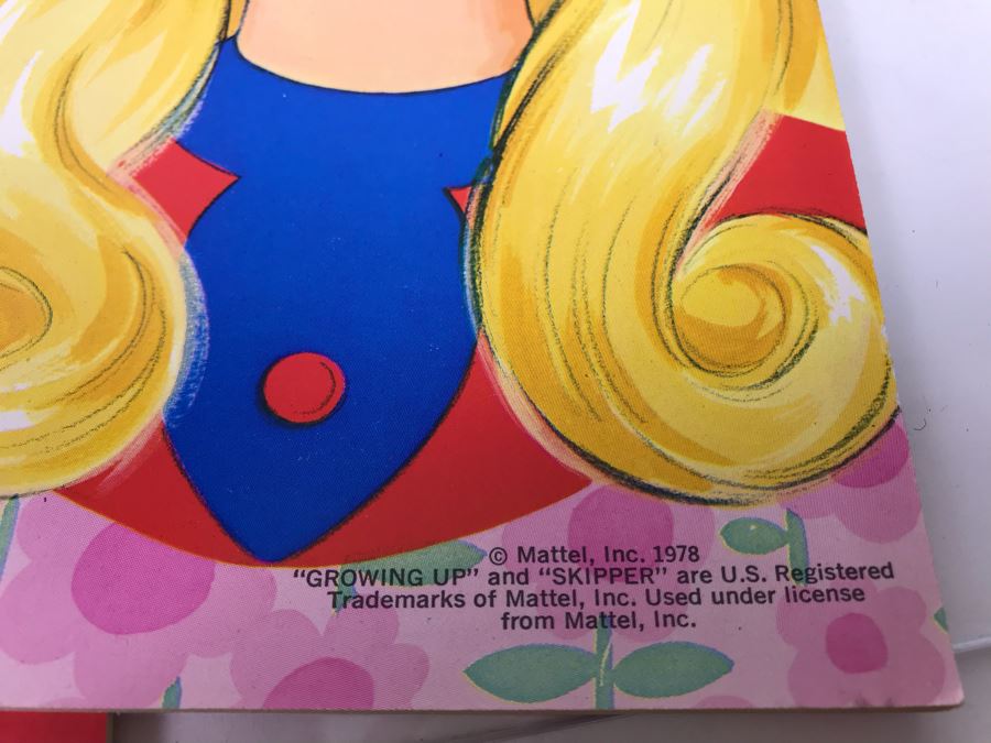 Collection Of Vintage Barbie Doll Paper Dolls And Vintage 1993 Mattel Red Flare Barbie Figurine [Photo 10]