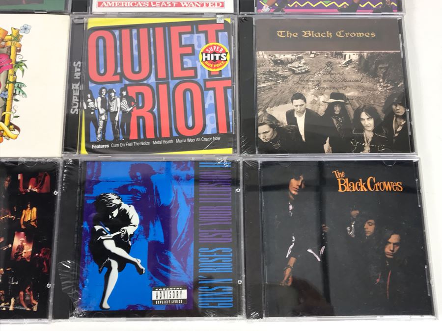 (12) Sealed Music CDs: Michael Jackson, Quiet Riot, The Black Crowes, Guns N' Roses [Photo 2]