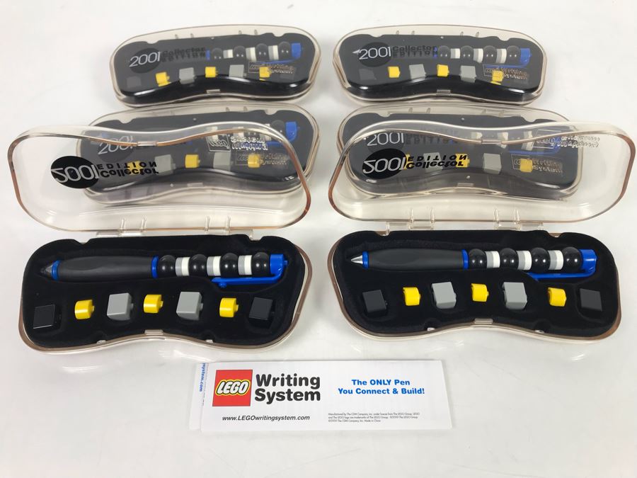 (6) New LEGO 2001 Collector Edition Pens