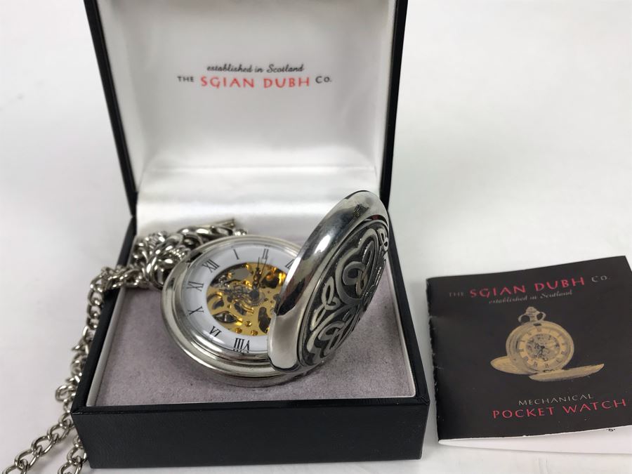 New Sgian Dubh Co Scotland Mechanical Pocket Watch