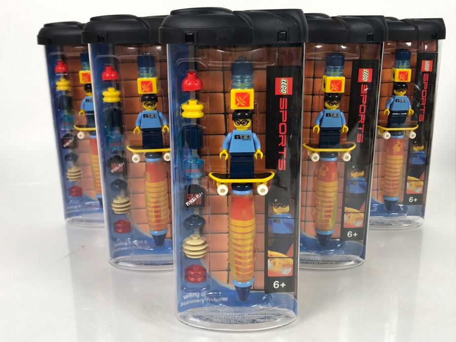 (6) New LEGO Skateboarder Girl Pens [Photo 1]