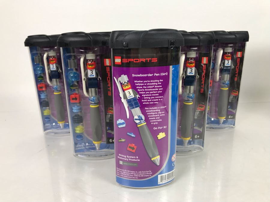 (6) New LEGO Snowboarder Girl Pens [Photo 4]