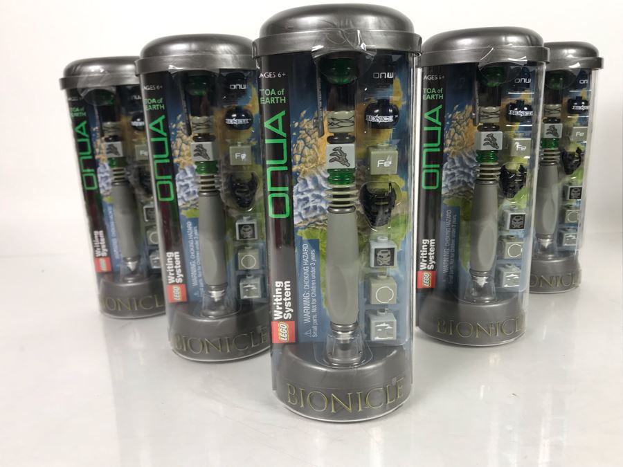 (6) New LEGO Bionicle Toa Of Earth Pens [Photo 2]