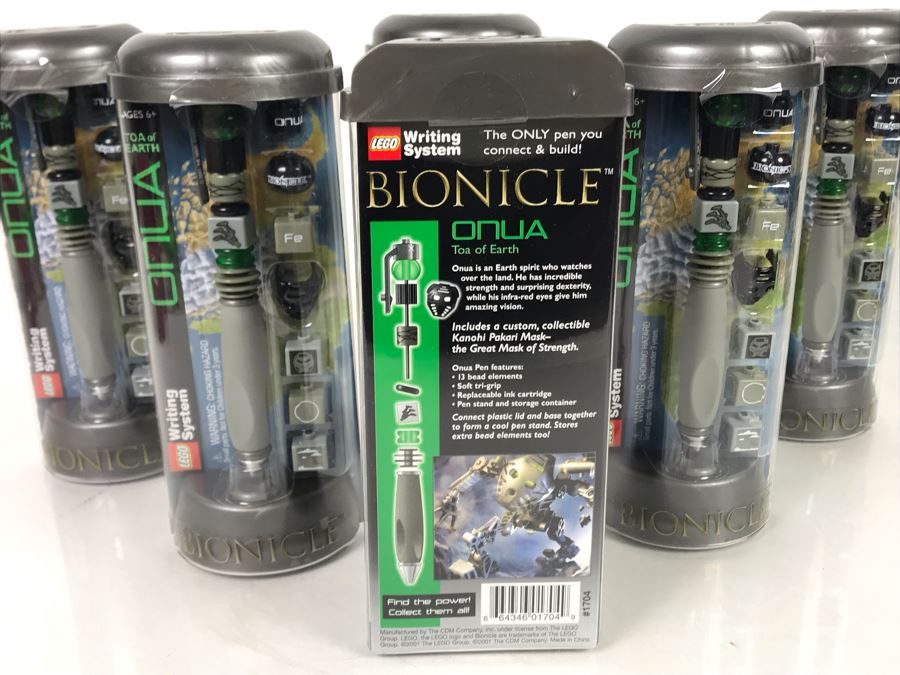 (6) New LEGO Bionicle Toa Of Earth Pens [Photo 5]