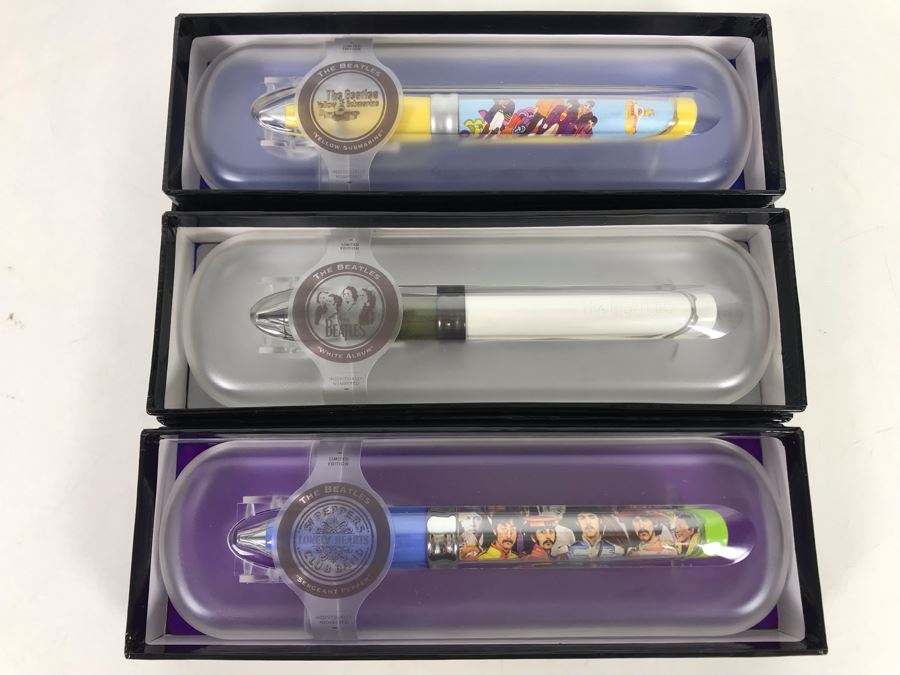 (3) New Limited Edition Beatles Pod Pens [Photo 1]