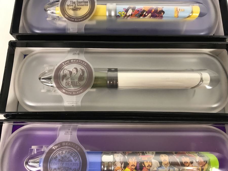 (3) New Limited Edition Beatles Pod Pens [Photo 5]