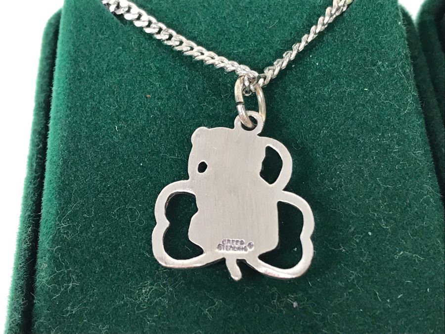 New Pair Of Sterling Silver Irish Pendants With Necklaces By Robert Emmet $130 Value [Photo 5]