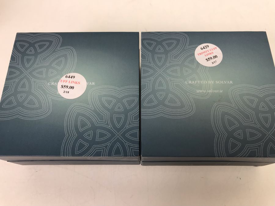 New Pair Of Irish Tara Solvar Cufflinks $118 Value [Photo 7]